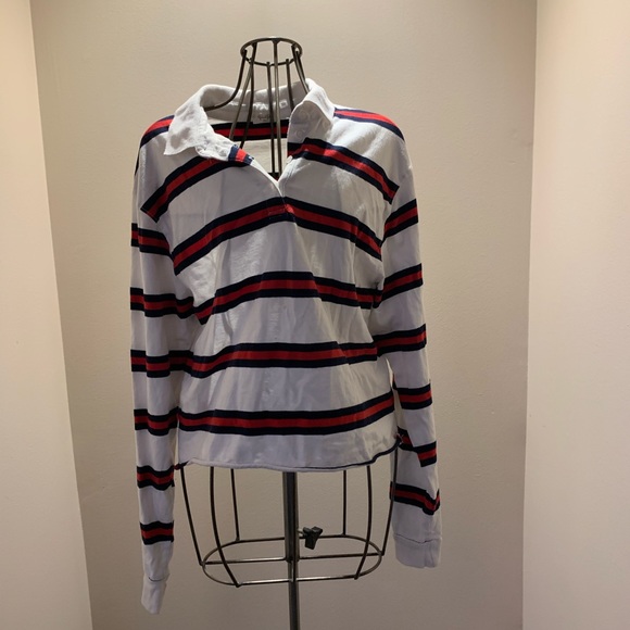 BRANDY MELVILLE - stripe long sleeve shirt